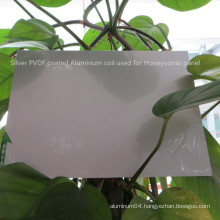 Sliver PVDF Color Coating Aluminum Sheet for Honeycomb Panel